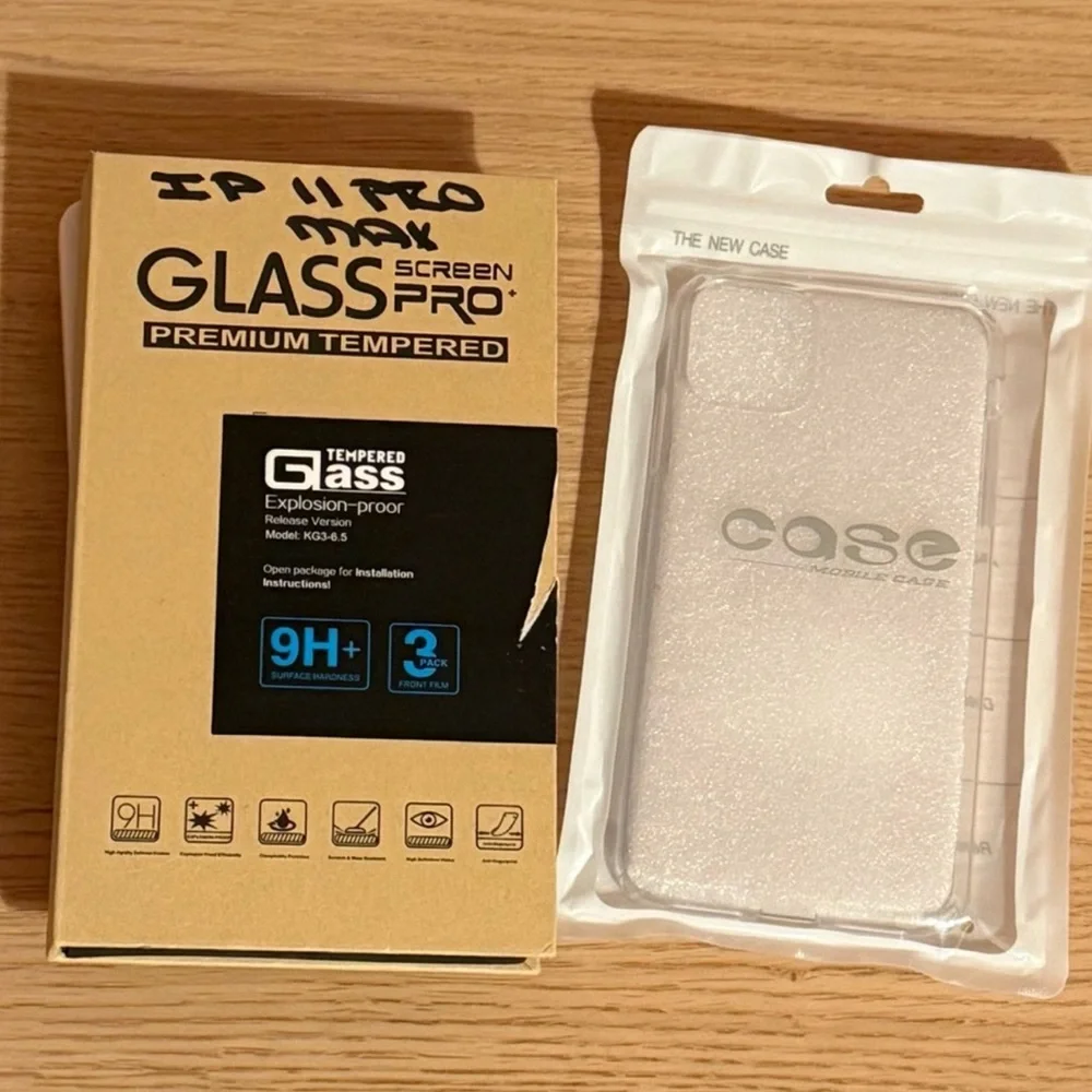 iPhone ‘11 Pro Max/XS Max’ Case & Screen Protector 10pc. Bundle